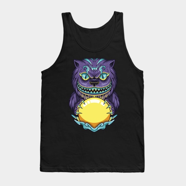 Fortune teller cat Tank Top by Pixel Poetry